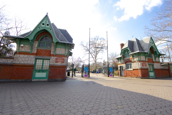 <p><p>The main entrance gate to the Philadelphia Zoo was designed by Frank Furness in 1875, one year after the zoo opened. It was the first zoo in the United States. (Nathaniel Hamilton/for NewsWorks)</p></p>

