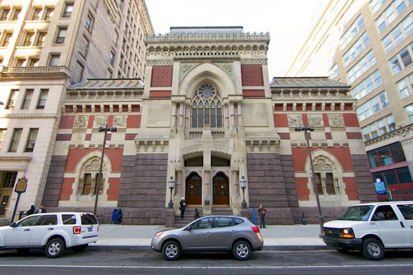 <p><p>The Furness-Hewitt building was built for the Pennsylvania Academy of Fine Arts on North Broad Street in Philadelphia. The building was completed on 1876. (Nathaniel Hamilton/for NewsWorks)</p></p>

