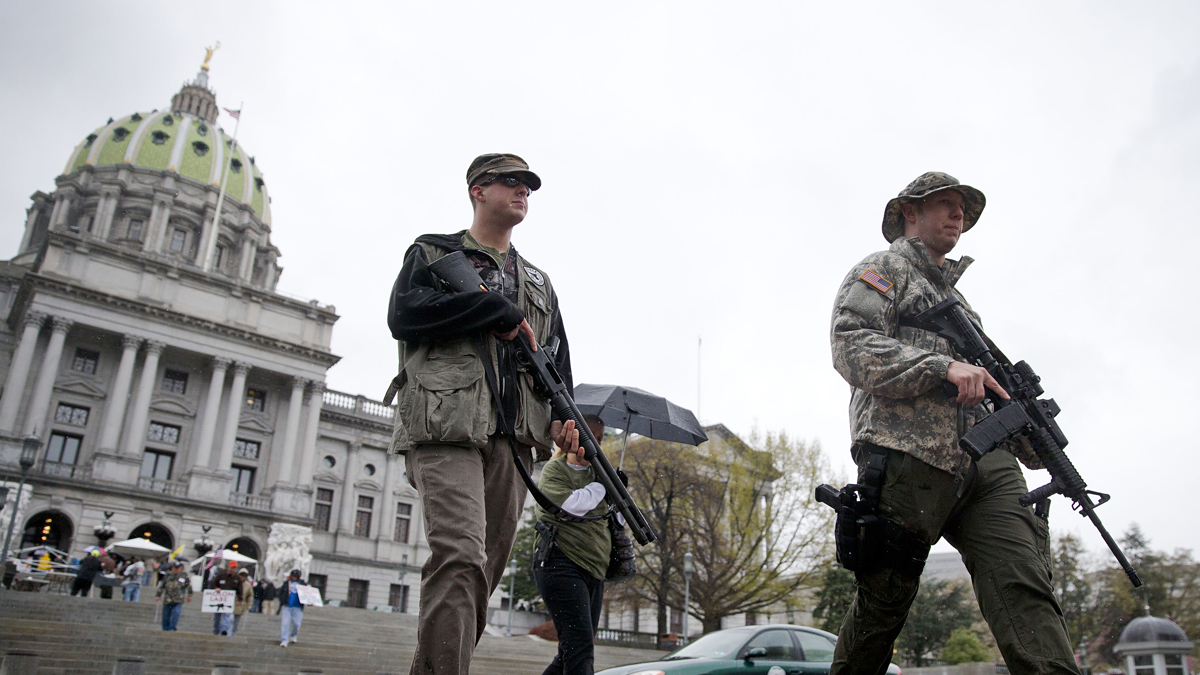 File image of gun rights advocates Stephen Korte