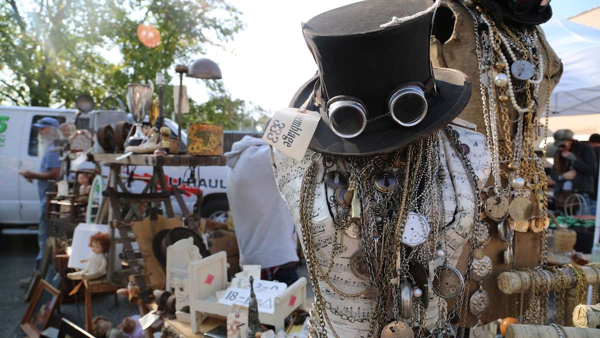 This year's flea market selection had some one-of-a-kind eclectic collection of items (Natavan Werbock/for NewsWorks)
