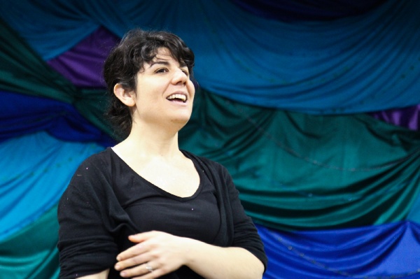 <p>Henry's music teacher Nicole Paulino directed The Little Mermaid and designed the costumes and sets. (Kimberly Paynter/for NewsWorks)</p>

