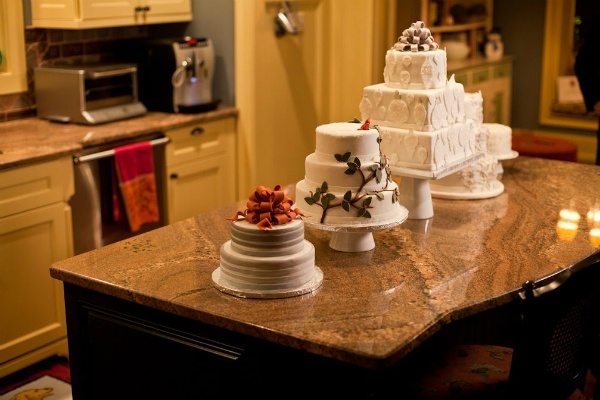 <p><p>Cakes on the table at a home that was open to the public for the Chestnut Hill Holiday House Tour. (Brad Larrison/for NewsWorks)</p></p>
