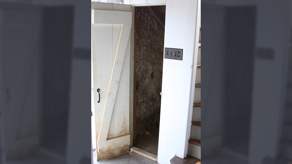  Chester County authorities say a 72-year-old East Brandywine woman survived four days in this unlit storage room with no food or water after a teenage robber broke into her home, assaulted her and left her for dead. (Chester County District Attorney's Office) 