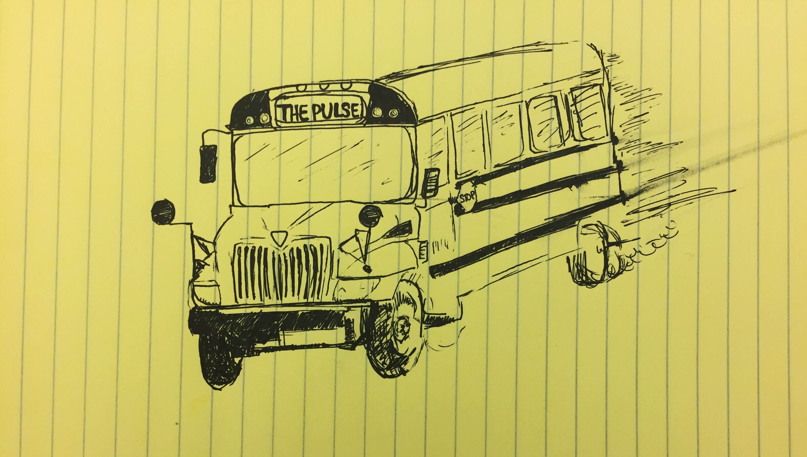  Let's head to school! (Illustration by Tanine Daryoush) 