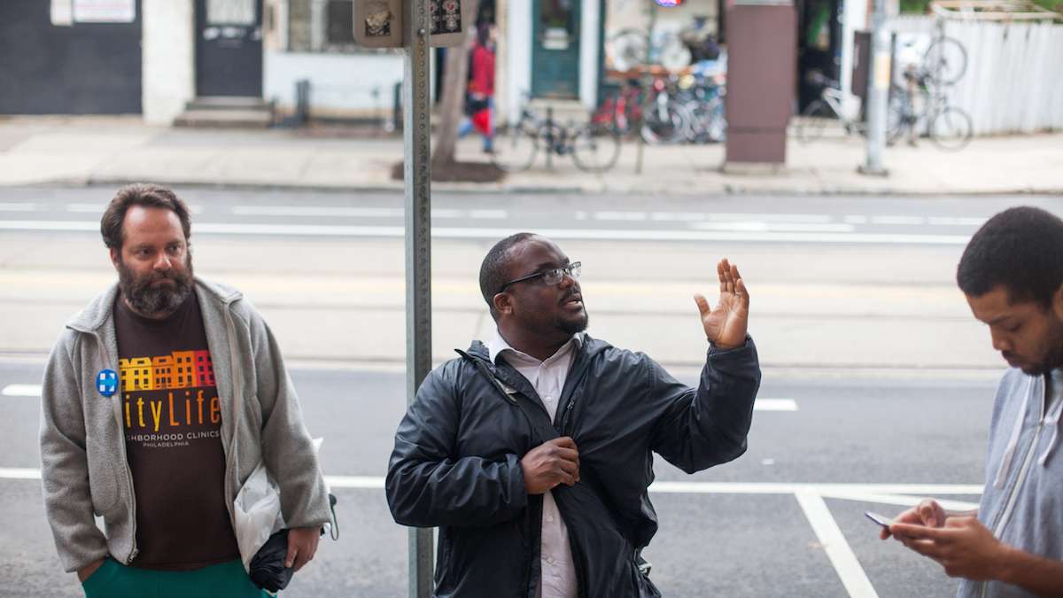 James Wright gives a history lesson on the Lancaster Mews building that was saved from demolition and is slated for renovation.