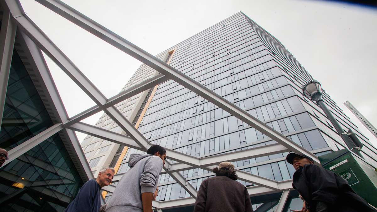 The Summit is a high rise student apartment building on 36th Street and Lancaster Avenue in University City.