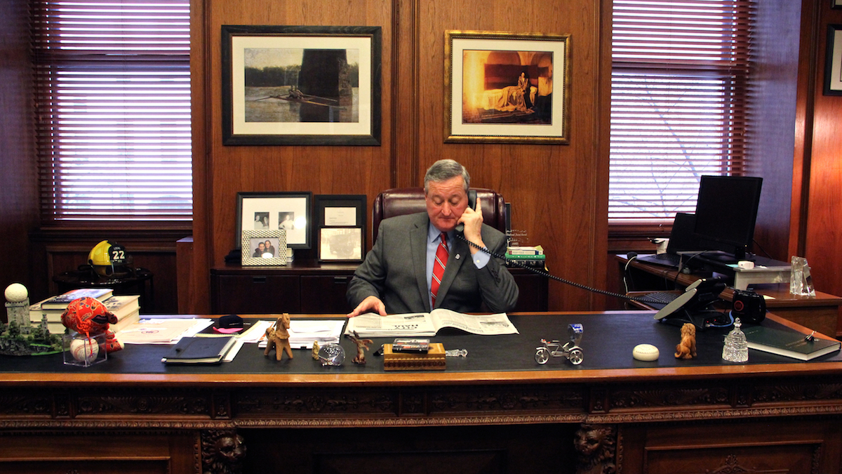  Philadelphia Mayor Jim Kenney vows the city will remain a sanctuary for unauthorized immigrants. (Emma Lee/WHYY) 
