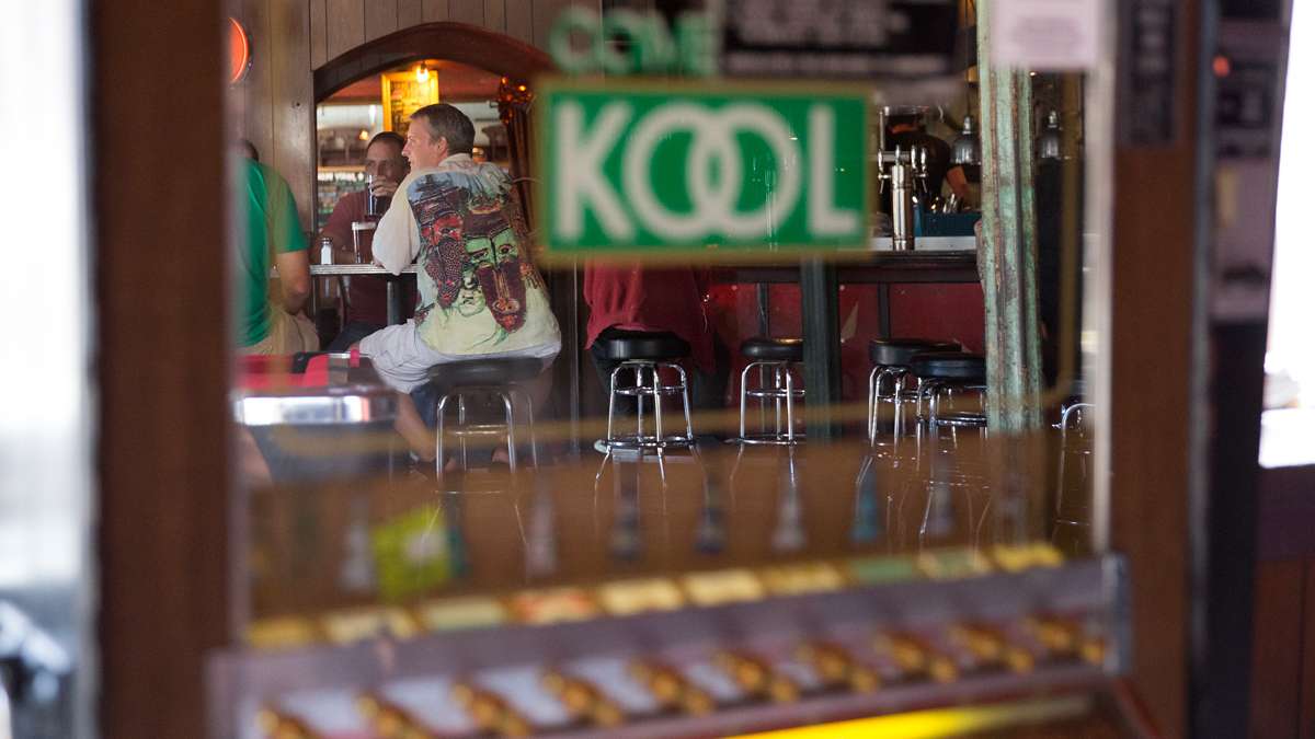 Patrons at Johnny Brenda's enjoy an afternoon pint. (Lindsay Lazarski/WHYY)