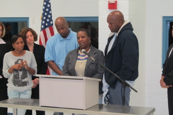 Several relatives of Cameron Hamlin witnessed the execution of his convicted killer Shannon Johnson (Mark Fowser for WHYY)