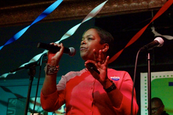 <p><p>Eighth District City Councilwoman Cindy Bass voices confidence that President Barack Obama will be re-elected. ( Jana Shea /for NewsWorks )</p></p>
