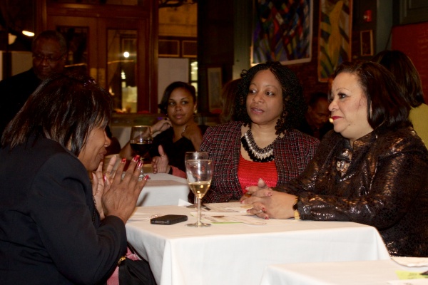 <p><p>Networking with other educators, such as PABSE's President, Stefan Feaster Eberhadt (right), is the second reason the organization hosted the event. ( Jana Shea /for NewsWorks )</p></p>
