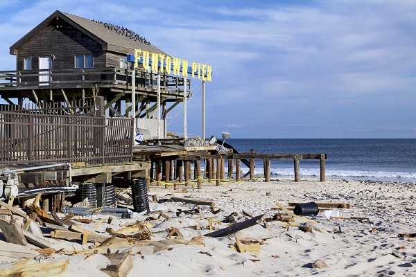 <p>Seaside Heights' Fun Town Pier is in shambles post-Sandy. ( Jana Shea /for NewsWorks )</p>
