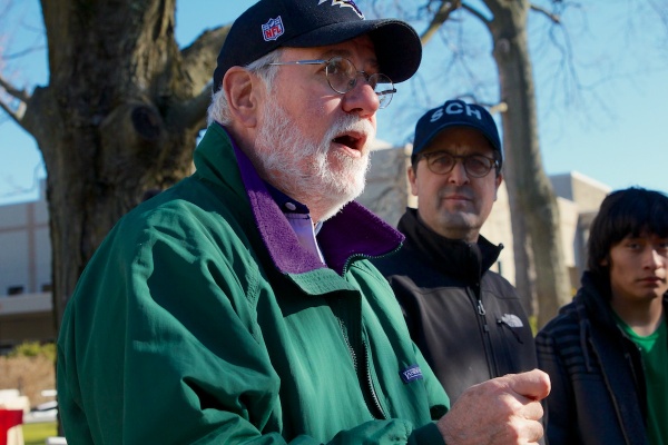 <p>Bryan Miller, executive Director of Heeding God's Call says faith groups need to be part of the solution to stopping gun violence.  ( Jana Shea /for NewsWorks )</p>
