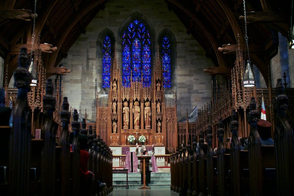 <p><p>Philadelphia Poet Laureate, Sonia Sanchez, gave a reading in honor of former First Lady Eleanor Roosevelt's visit to St. Paul’s Episcopal Church some 64 years ago. (Jana Shea/for NewsWorks)</p></p>

