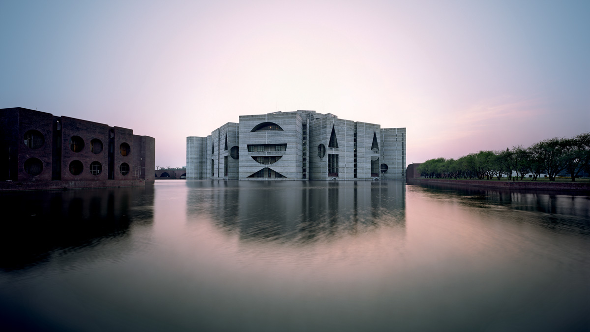  One of the many buildings Louis Kahn designed is the National Assembly Building in Bangladesh (Photo courtesy of Raymond Meire) 
