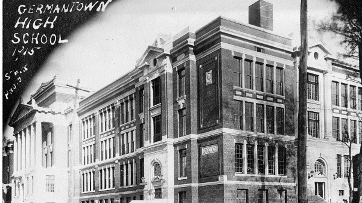  Today marks the start of Germantown High School's final week of operation. (Photo courtesy of Germantown Historic Society) 