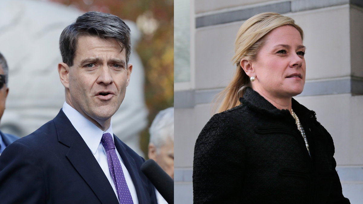 Bill Baroni and Bridget Kelly (Julio Cortez and Seth Wenig/AP Photos, file)  