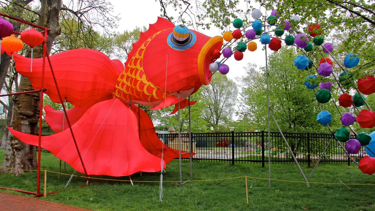 Except for the dragon, all the lantern displays are new.