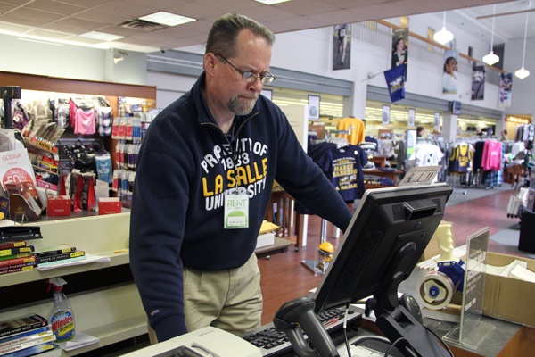 La Salle bookstore manager Mark Allan says he has been blitzed by online orders as the basketball team makes its way through the NCAA tournament.