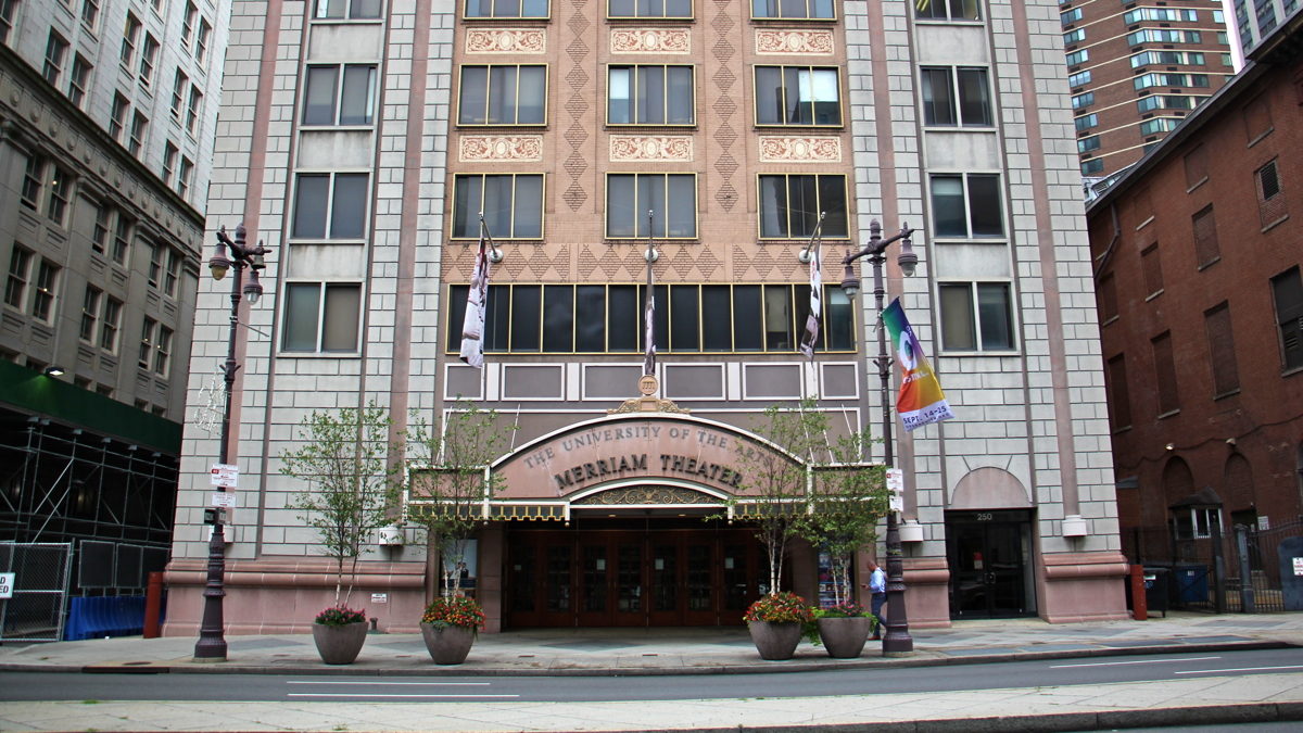 The Merriam Theater on South Broad Street. (Emma Lee/WHYY) 