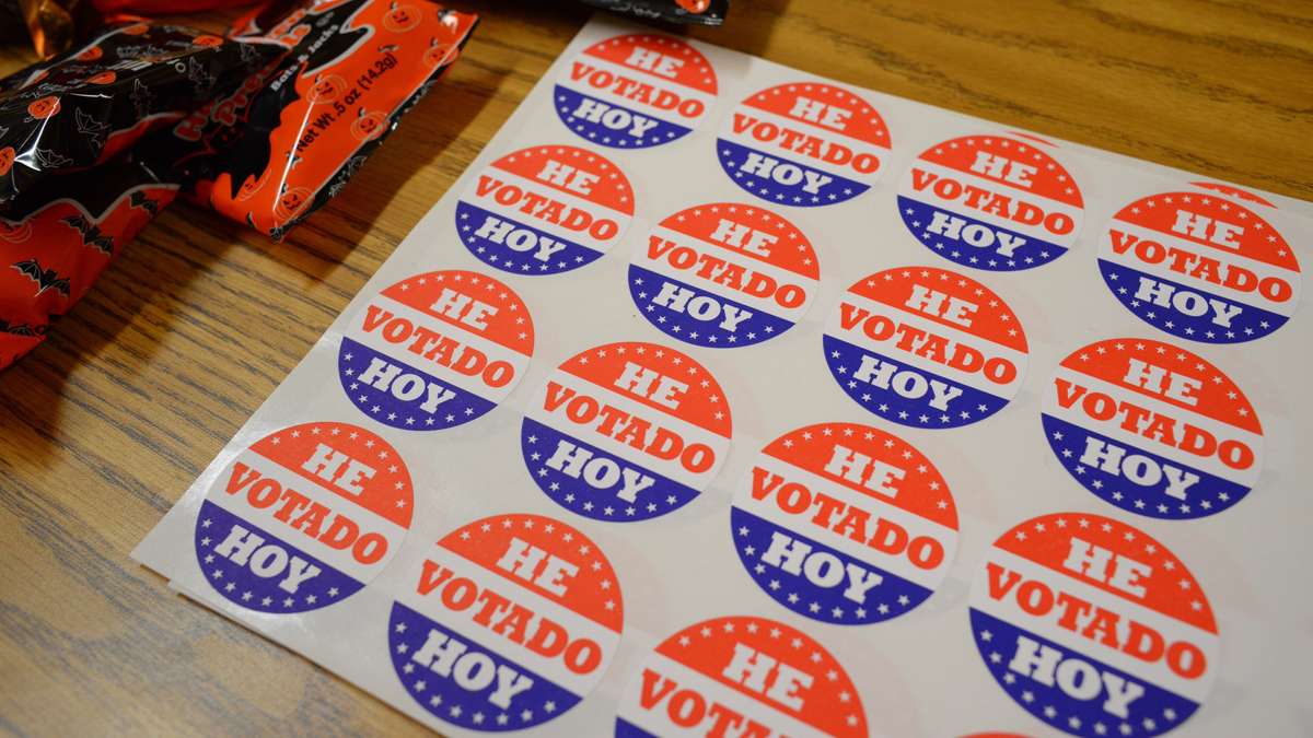 Scenes at the polling places as people cast their votes during the 2014 Midterm Elections. (Bas Slabbers/for NewsWorks)