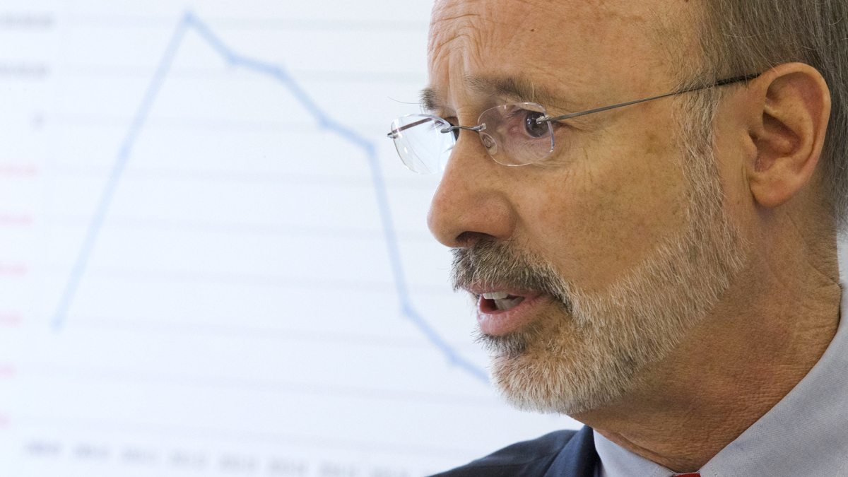  Pennsylvania Governor-elect Tom Wolf discusses the state budget during a news conference in Philadelphia. (AP Photo/Matt Rourke) 
