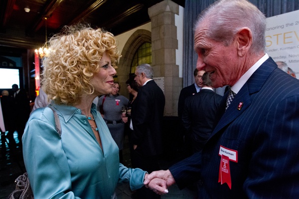 <p><p>Sharon Pinkenson, executive director of the Greater Philadelphia Film Office, and honoree Steven H. Korman (Photo courtesy of Ryan S. Brandenberg)</p></p>

