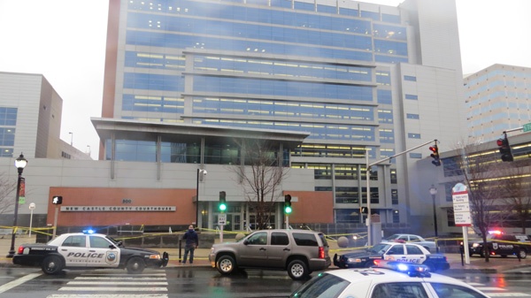 <p><p>Wilmington Mayor Williams was among the first on the scene.  His office is blocks away. (Mark Eichmann/WHYY)</p></p>
