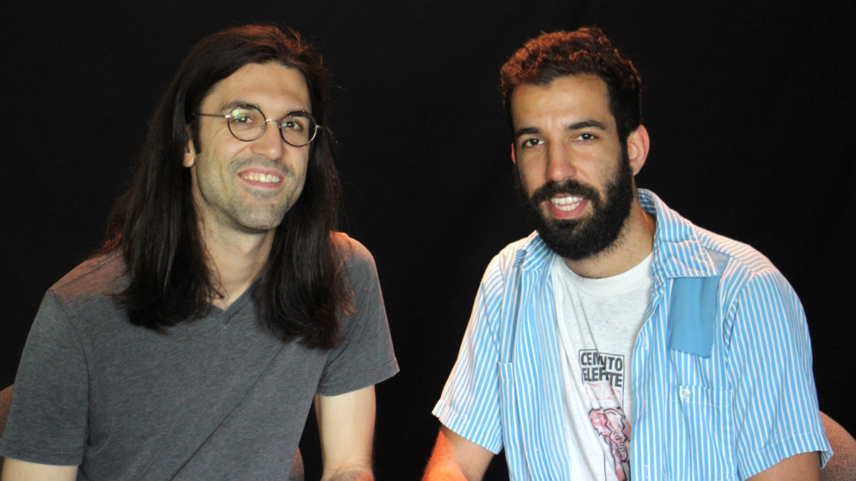 Mark McCloughan (left) and Jaime Maseda of No Face Performance Group will premiere ''Abbot Adam: Matins / Lauds'' at the Barnes. (Emma Lee/WHYY)