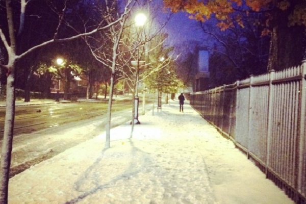 <p><p>Germantown Avenue in Mt. Airy during last year's "Snowtober" event. (Jana Shea/for NewsWorks)</p></p>
