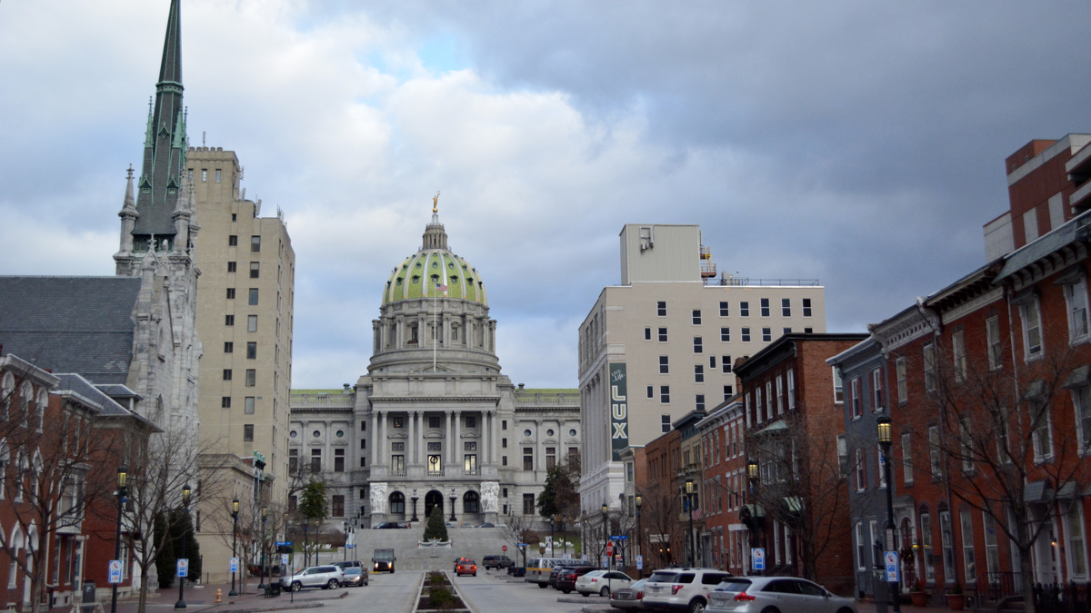 The Pa. state capitol in Harrisburg (File)