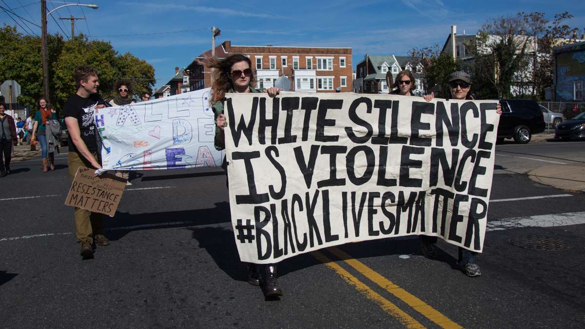Social justice advocates march in the 17th annual Peoplehood parade Oct. 29, 2016.