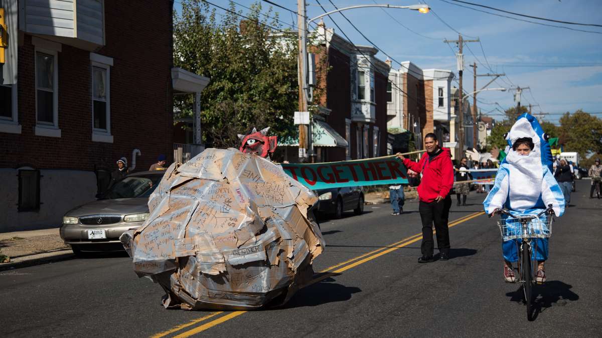 Social justice advocates march in the 17th annual Peoplehood parade Oct. 29, 2016.