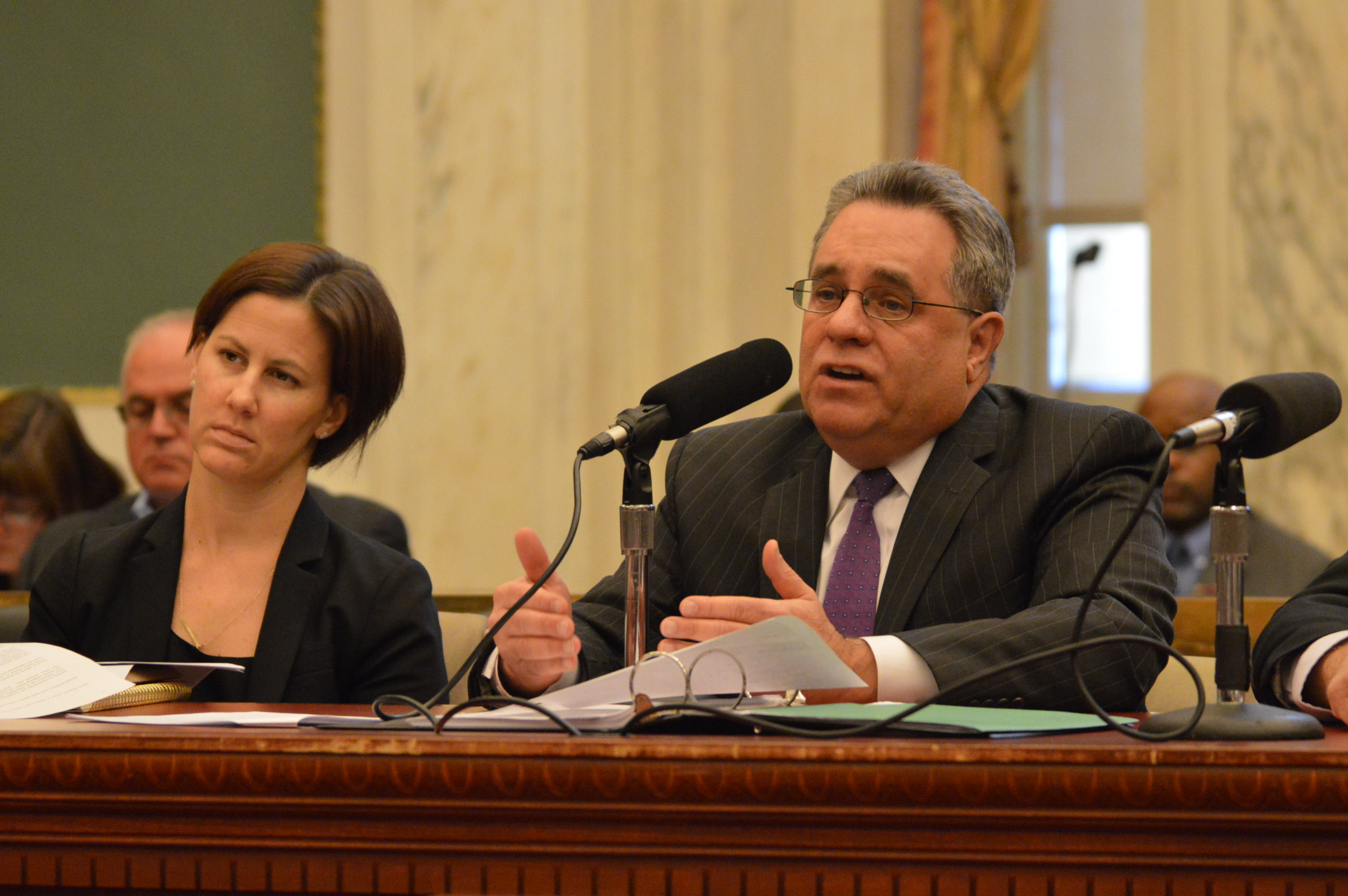  L and I Commissioner Dave Perri talks to City Council (Tom MacDonald/WHYY) 