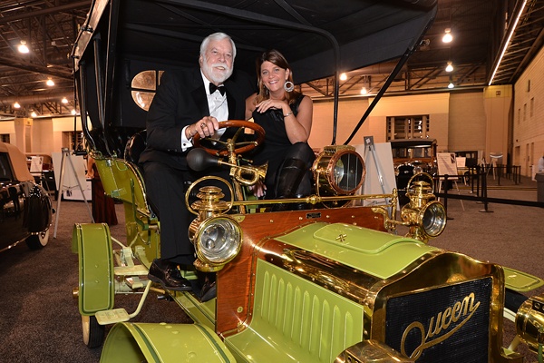 <p><p>Mike Jones, National Director of the Antique Automobile Club of America, and Marty Smith behind the wheel of a 1905 Queen Model E Light Touring  (Photo courtesy of Marc Barag, MB Commercial Photography)</p></p>
