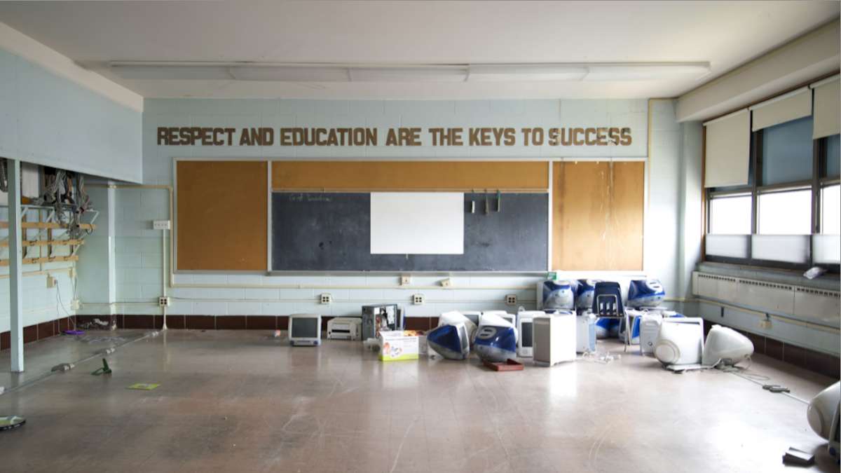 West Philadelphia's Joseph Leidy Elementary was also photographed. (Photo courtesy of Katrina Ohstrom)