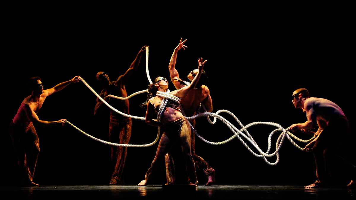  The creative and physically daring dance troupe Pilobolus returns to Dance Celebration at Annenberg Center Live, with performances May 7-10, including with the Philadelphia International Children's Festival. Photo by Grant Halverson. 