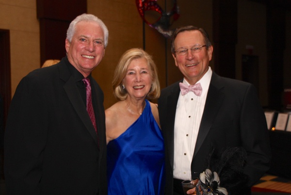 <p><p>Komen Philadelphia board member Fred Stein (left), Leslie Stiles and Michael Stiles, senior vice president of the Phillies (Photo courtesy of Dan Z. Johnson)</p></p>
