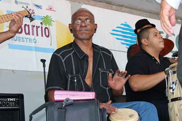 Drummers from the Cruz Latin Ensemble (Elisabeth Perez-Luna)