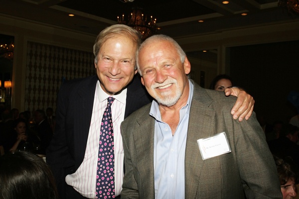 <p><p>Lewis Katz, a managing partner of the company that owns the Philadelphia Inquirer (left), and former Philadelphia Flyer Bernie Parent (Photo courtesy of Deborah Boardman)</p></p>
