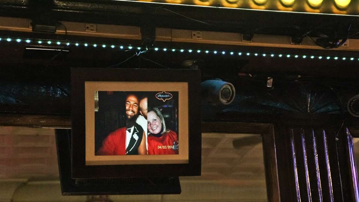 Ray's continues the tradition of photographing their customers, but now the bar uses a digital display. (Kimberly Paynter/WHYY)