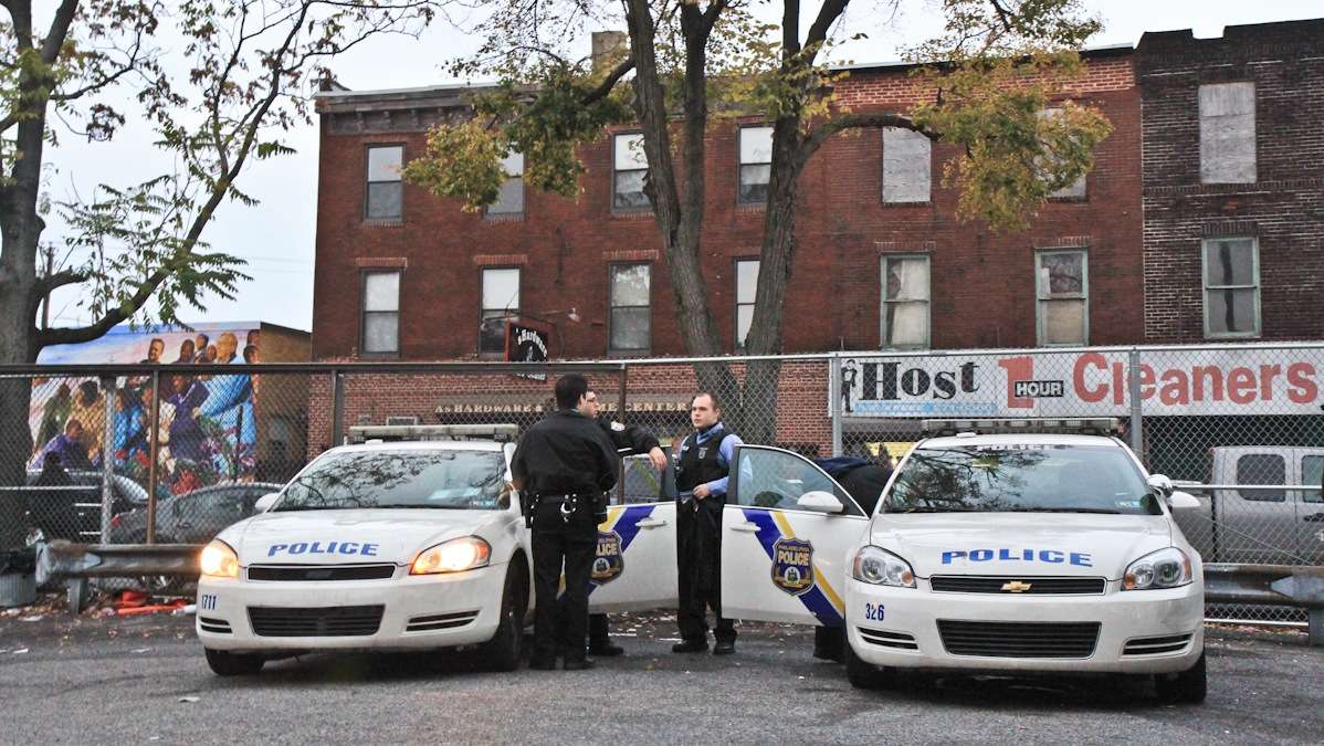 Officers at Philadelphia police department's 17th District Headquarters at 20th and Federal streets begin their shift around 5 p.m.
