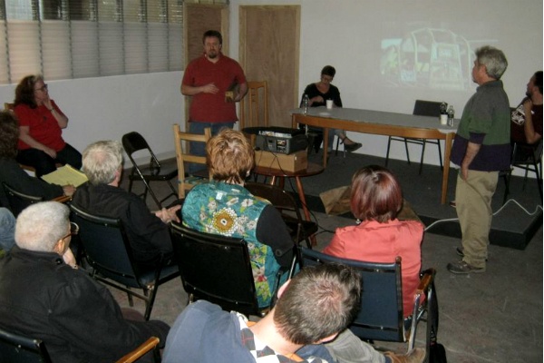 <p><p>After the workshop, there was a special panel on urban renewal through art. (Alaina Mabaso/for NewsWorks)</p></p>
