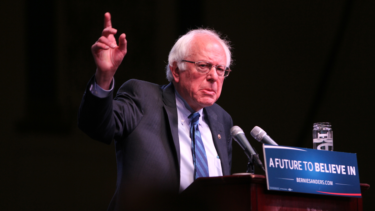 A new poll of Pennsylvania voters finds Bernie Sanders with a substantial lead over Donald Trump. (Emma Lee/WHYY