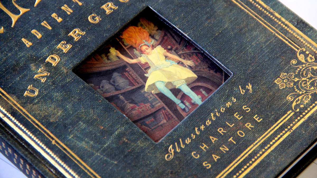 Charles Santore illustrated the anniversary edition of ''Alice's Adventures in Wonderland.'' (Emma Lee/WHYY)