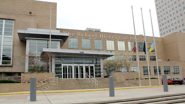  Philadelphia School District headquarters at Broad and Spring Garden streets. (Emma Lee/for NewsWorks) 