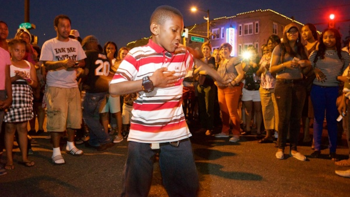  Ten-year-old Gabar Moody from West Oak Lane steals the show in one of the evening's spontaneous dance parties. (Bas Slabbers/for NewsWorks) 