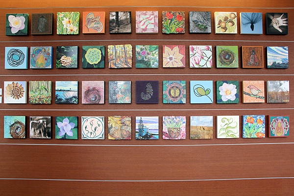 <p>Artists from the MamaCita cooperative in Philadelphia created this work for the maternity ward at Einstein Medical Center in Montgomery. (Emma Lee/for NewsWorks)</p>
