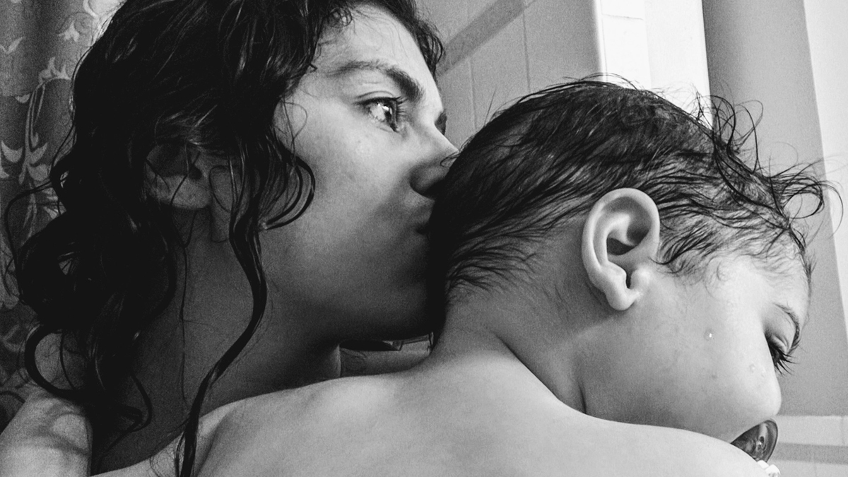  The author is shown with her son. (Image courtesy of Stefanie Nicolosi) 