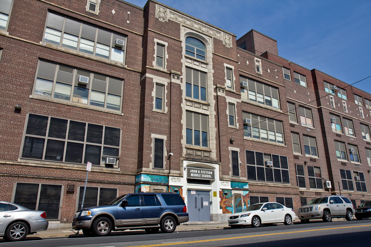 The School Reform Commission voted Thursday night to revoke the charter of one school and against renewal of two other charter schools, including the John B. Stetson Middle School. (WHYY file photo)